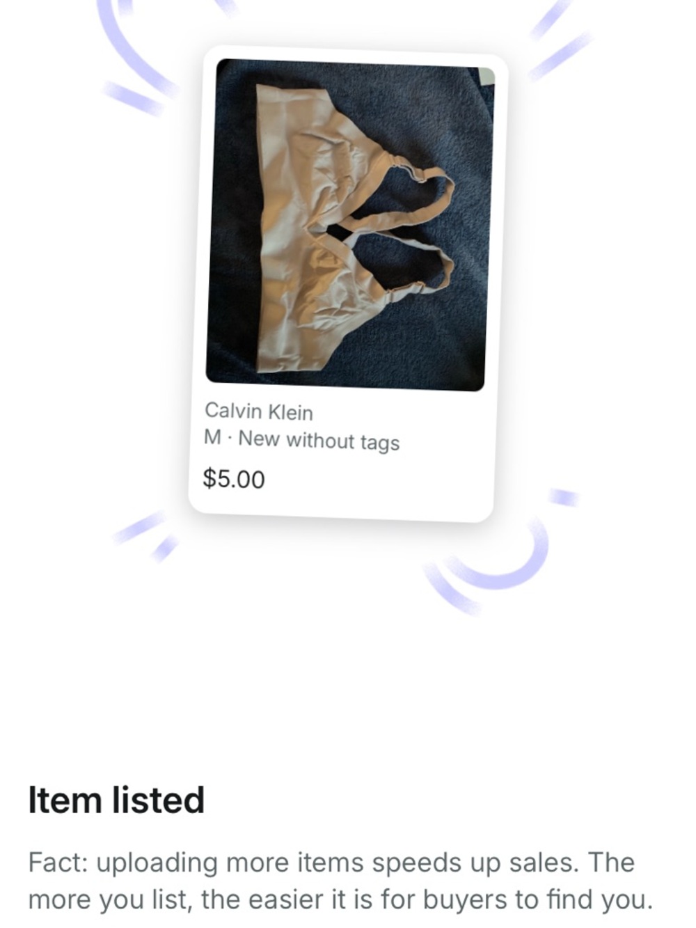 Calvin Klein Cream Wireless Bralette